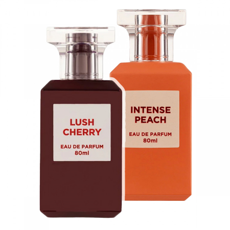 Clone - Pachet 2 parfumuri,  Lush Cherry 80 ml si Intense Peach 80 ml