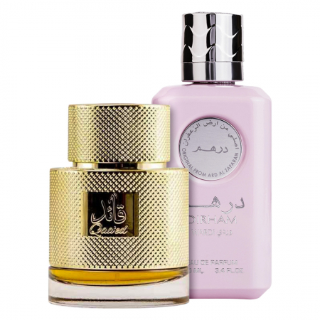 Parfumuri sezonul rece - Pachet 2 parfumuri Qaaed 100 ml si Dirham Wardi 100 ml