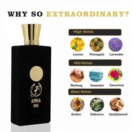 Parfum Ajwaa Oud Black, Nusuk, apa de parfum 100ml, barbati - inspirat din D&G Velvet Dessert Oud [1]
