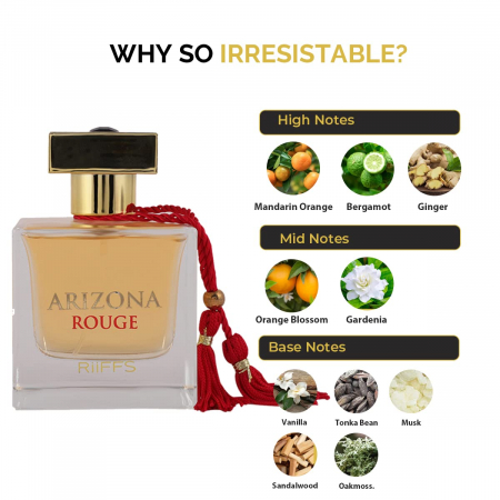 Parfum Arizona Rouge, Riiffs, apa de parfum 100 ml, femei - inspirat din Voce Viva by Valentino [1]