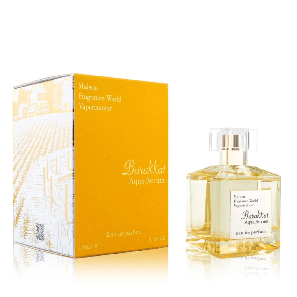 Parfum Barakkat Aqua Aevum, Fragrance World, apa de parfum 100 ml, unisex - inspirat din Aquae Vitae by Maison Francis Kurkdjian [1]