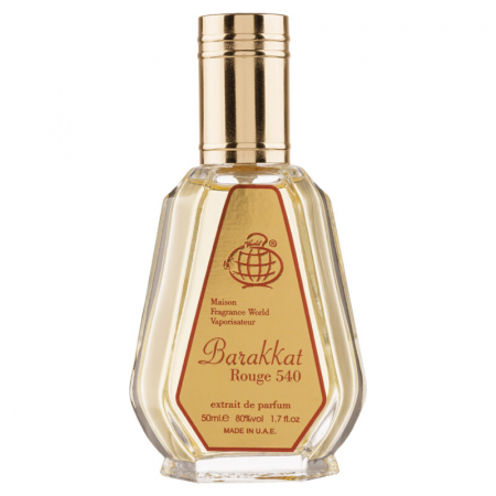 Clone - Parfum Barakkat Rouge 540 Extrait, Fragrance World, apa de parfum 50 ml, unisex - inspirat din Baccarat Rouge 540 Extrait by Maison Francis Kurkdjian
