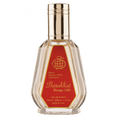 Clone - Parfum Barakkat Rouge 540, Fragrance World, apa de parfum 50 ml, unisex - inspirat din Baccarat Rouge 540 by Maison Francis Kurkdjian