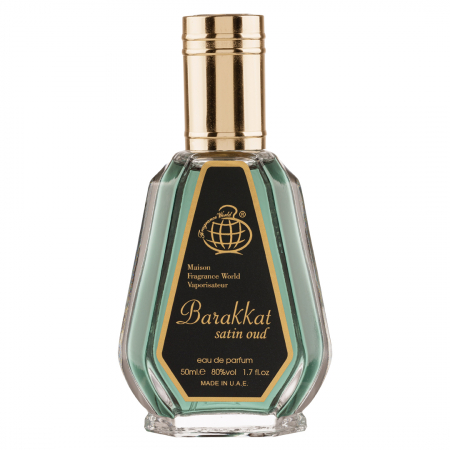 Clone - Parfum Barakkat Satin Oud, Fragrance World, apa de parfum 50 ml, unisex - inspirat din Oud Satin Mood by Maison Francis Kurkdjian