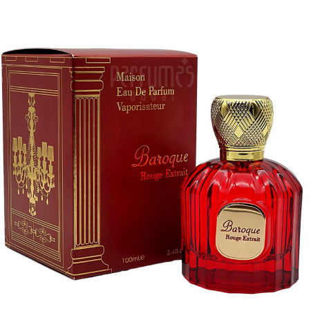 Parfum Baroque Rouge Extrait, apa de parfum 100 ml, femei - inspirat din Baccarat Rouge 540 Extrait by Maison Francis Kurkdjian [1]