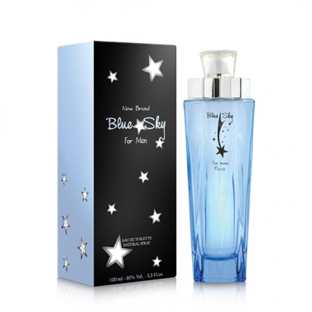 New Brand Perfumes - Parfum Blue Sky for Men, apa de toaleta 100 ml, barbati