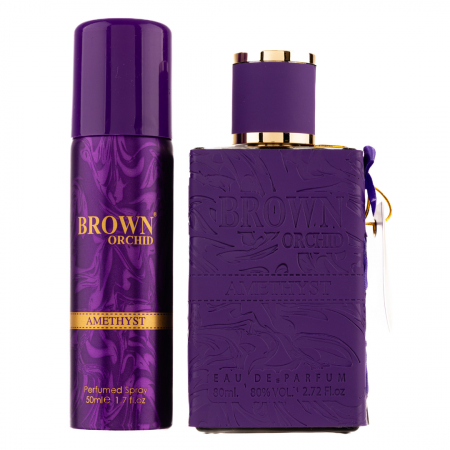 Parfum Brown Orchid Amethyst, Fragrance World, apa de parfum 80 ml, femei - inspirat din Alien by Thierry Mugler [2]