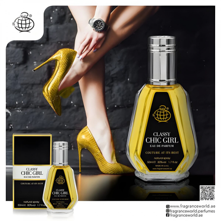 Parfum Classy Chic Girl, Fragrance World, apa de parfum 50 ml, femei - inspirat din  Good Girl by Carolina Herrera [3]