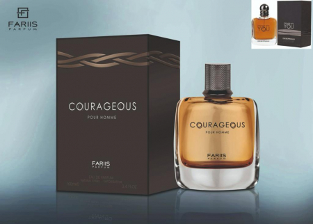 Parfum Courageous, Fariis, apa de parfum 100 ml, barbati - inspirat din Armani Stronger With You [3]