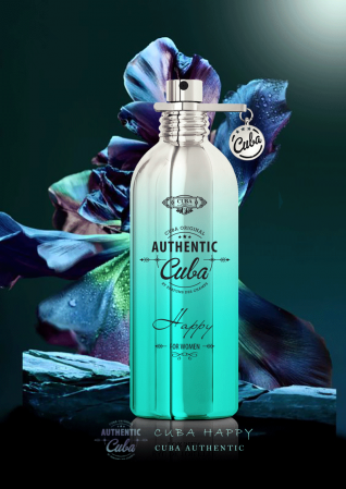 Parfum Cuba Authentic Happy for Women, apa de parfum 100 ml, femei [1]