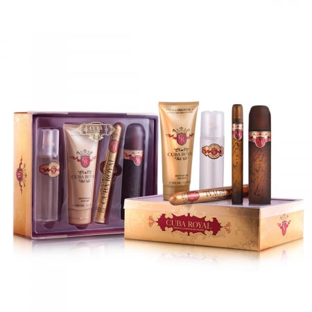 Parfumuri bărbați - Set Cuba Royal for Men - contine apa de toaleta 100 ml +, apa de toaleta 35 ml + After Shave 100 ml + Gel de dus 200 ml, barbati