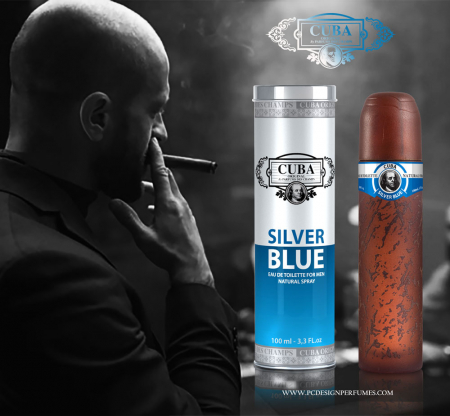 Parfum Cuba Silver Blue for Men, apa de toaleta 100 ml, barbati [1]