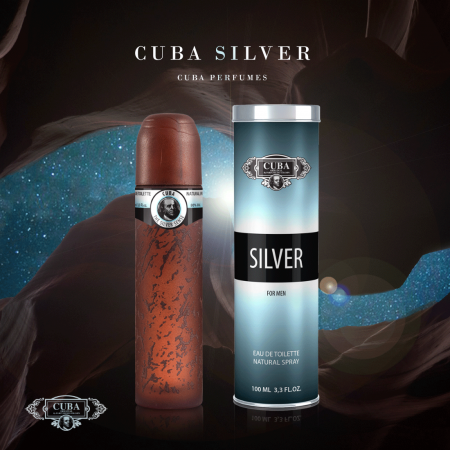Parfum Cuba Silver for Men, apa de toaleta 100 ml, barbati [1]
