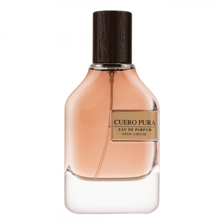Clone - Parfum Cuero Pura, Fragrance World, apa de parfum 70 ml, unisex - inspirat din Cuoium by Orto Parisi