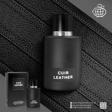 Parfum Cuir Leather, Fragrance World, apa de parfum 100 ml, unisex - inspirat din Ombre Leather by Tom Ford [3]