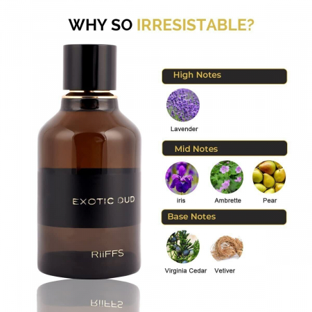 Parfum Exotic Oud, Riiffs, apa de parfum 100 ml, barbati [1]