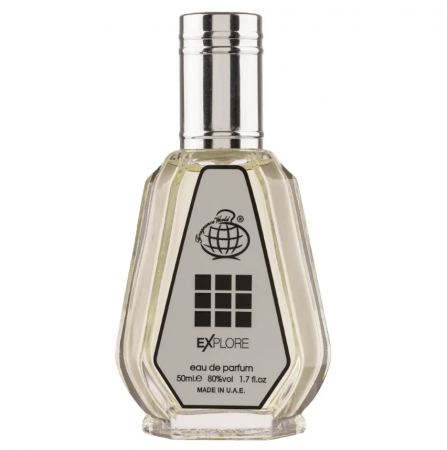 Clone - Parfum Explore, Fragrance World, apa de parfum 50 ml, barbati - inspirat din Silver by Acqua di Genova