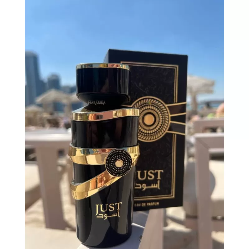 Parfum Just Aswad, Fragrance World, apa de parfum 100 ml, barbati - inspirat din Lattafa Asad, la randul lui inspirat din Dior Sauvage Elixir [3]