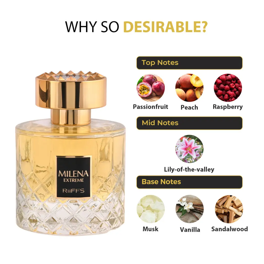 Parfum Milena Extreme, Riiffs, apa de parfum 100ml, femei - inspirat din Kirke by Tiziana Terenzi [1]