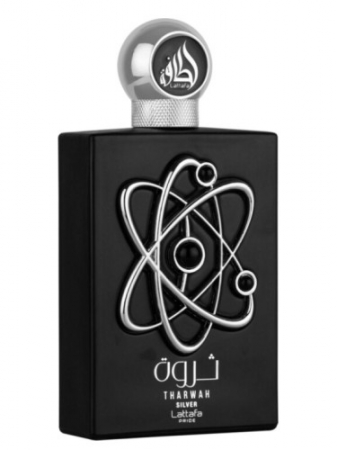 Parfumuri bărbați - Parfum Tharwah Silver, Lattafa, apa de parfum 100 ml, unisex