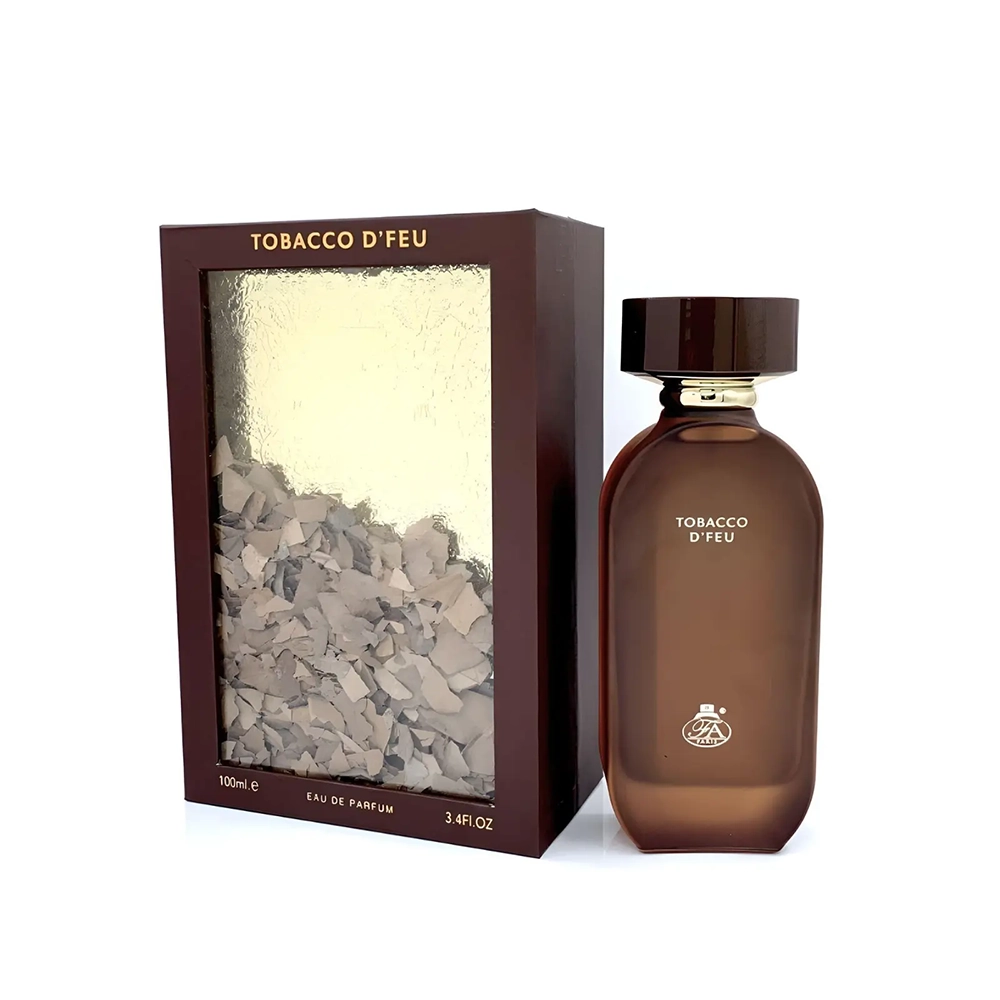 Parfum Tobacco D'Feu, Fragrance World, apa de parfum 100 ml, unisex - inspirat din Tobacco Mandarin by Byredo [1]