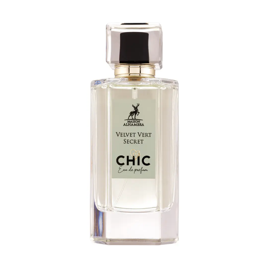 Parfum Velvet Vert Secret Chic, Maison Alhambra, apa de parfum 100 ml, femei - Inspirat din First Love by Victoria's Secret [0]