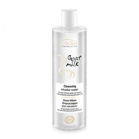 Produse cosmetice - Vellie, apa micelara cu extract din lapte de capra si acid hialuronic, 400ml