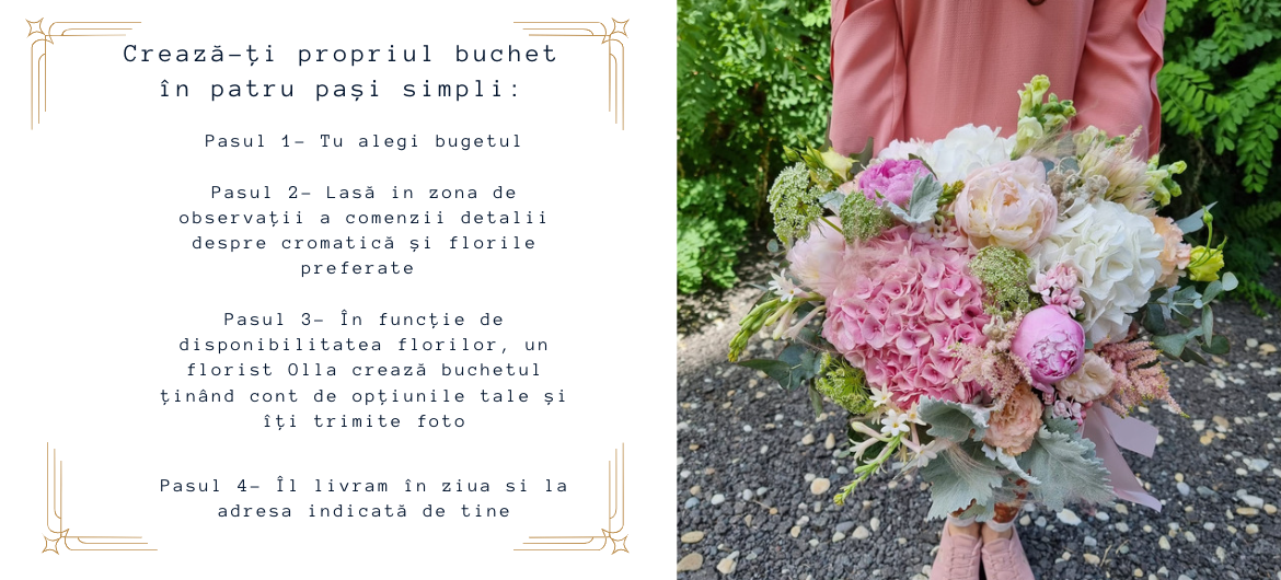 Crează-ți propriul tau buchet în patru pași simpli