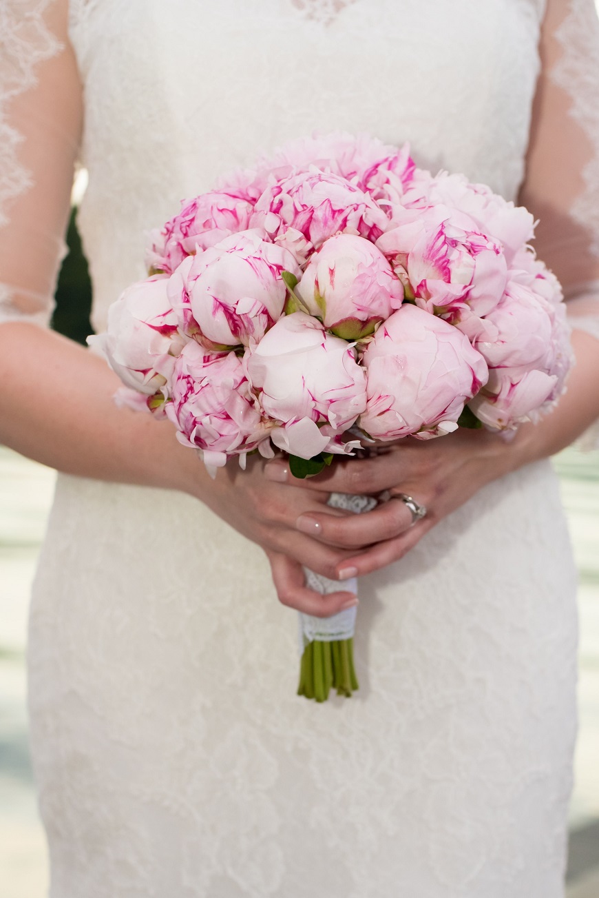 buchet de mireasa rotund clasic Olla