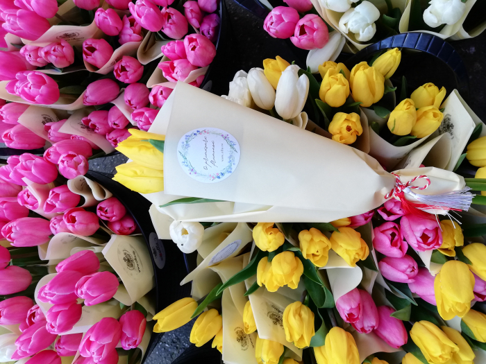 Buchet de primavara Olla cu lalele premium recoltate in Romania [2]