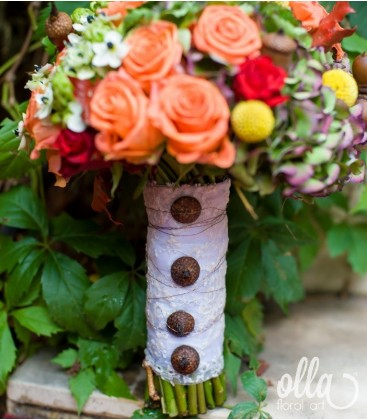 Ciupercuta Fermecata, buchet de mireasa decor toamna [3]