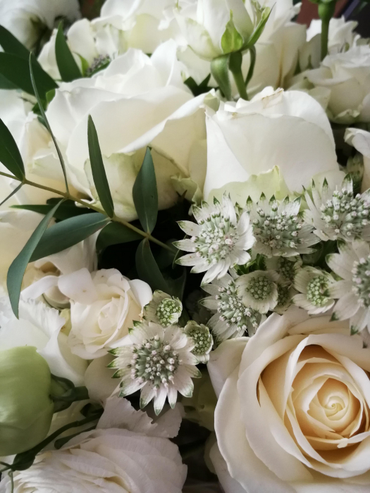 Rau de Flori, buchet de mireasa curgator alb [4]