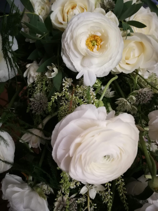 Rau de Flori, buchet de mireasa curgator alb [3]
