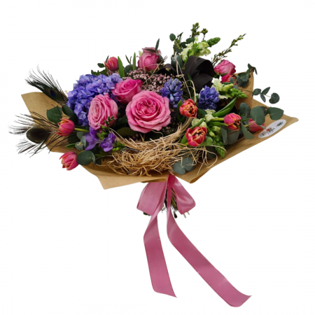 Buchete Bujori - Buchet de flori de primavara Olla cu Lalele si Zambile
