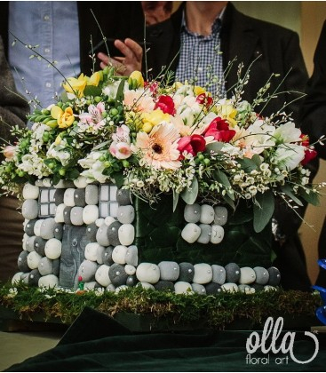 Buchete de Flori si Aranjamente florale - Casa de Piatra, aranjament floral de nunta