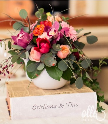 Flori pentru Evenimente - Parfum de Intimitate, aranjament floral corporate