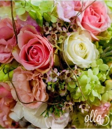 Printesa  Verii, lumanari de nunta din hortensia si trandafiri [1]