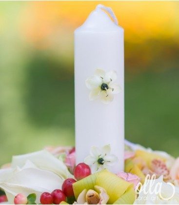 Regina Eleganta, lumanari de nunta din trandafiri si orhidee [1]