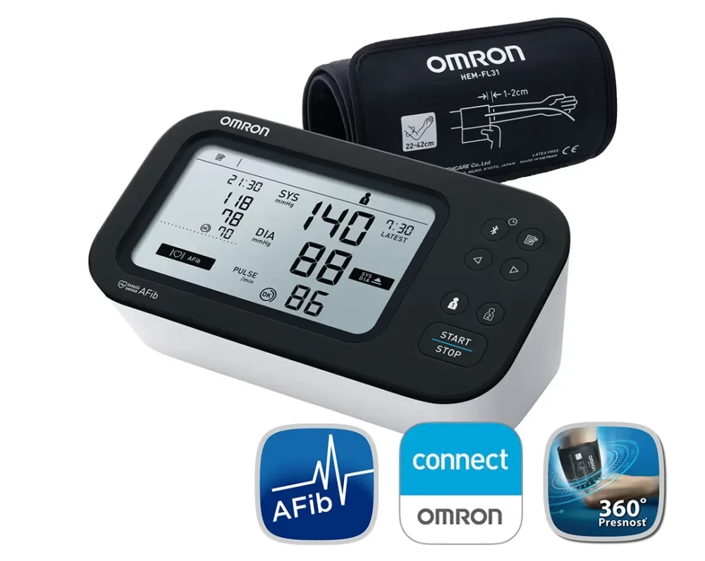omron-m7-intelli-it-afib-hem-7380t1-ebk-bluetooth-tensiometru-brat-detectare-fibrilatie-atriala-specificatii