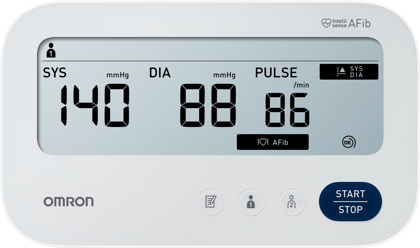 omron-x3-comfort-afib-tensiometru-braț-display