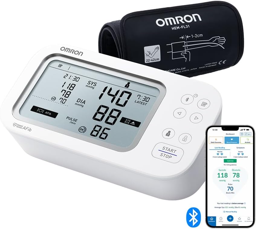omron-m7-intelli-it-afib-hem-7380t1-ebk-bluetooth-tensiometru-brat-detectare-fibrilatie-atriala-specificatii