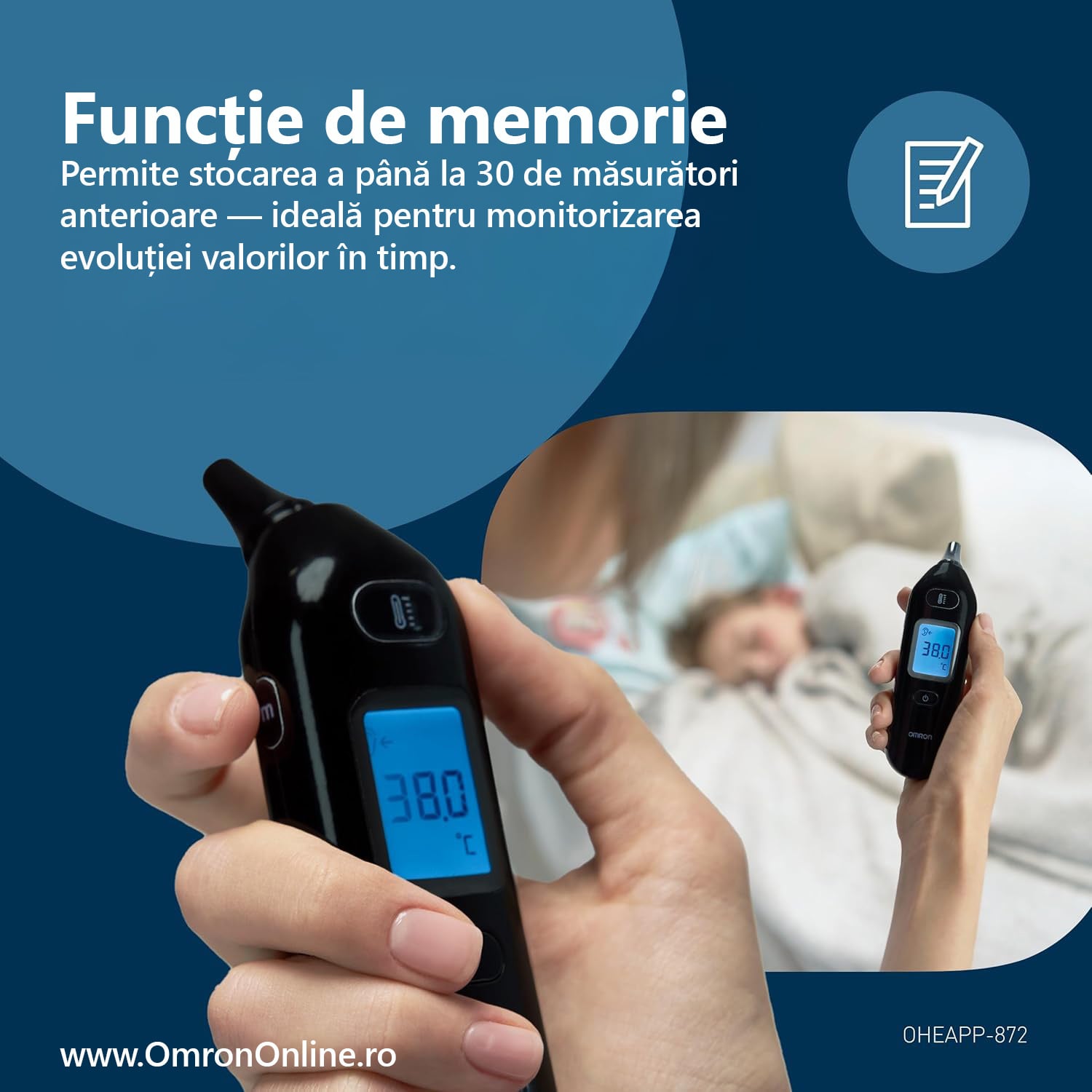 Termometru-ureche-OMRON-Gentle-Temp-533-memorii