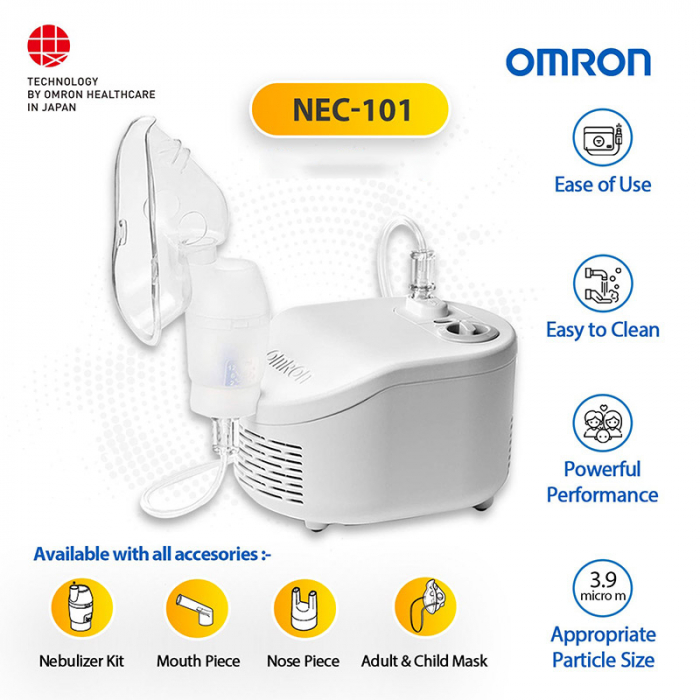 Aparat aerosoli Omron C101 Essential / X101 Easy, cu compresor, fabricat in Italia [7]