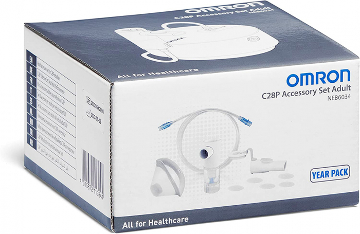 Kit nebulizare pentru aparat aerosoli Omron C28P (C105 / X105) - Advanced Year Pack - Adult (kit AVT, masca, furtun, filtre) [4]