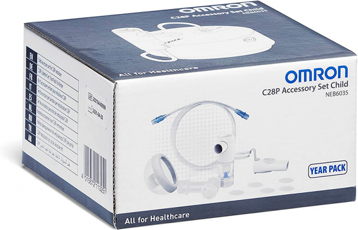 Kit nebulizare pentru aparat aerosoli Omron C28P (C105 / X105) - Advanced Year Pack - COPIL (kit AVT, masca, furtun, filtre) [2]
