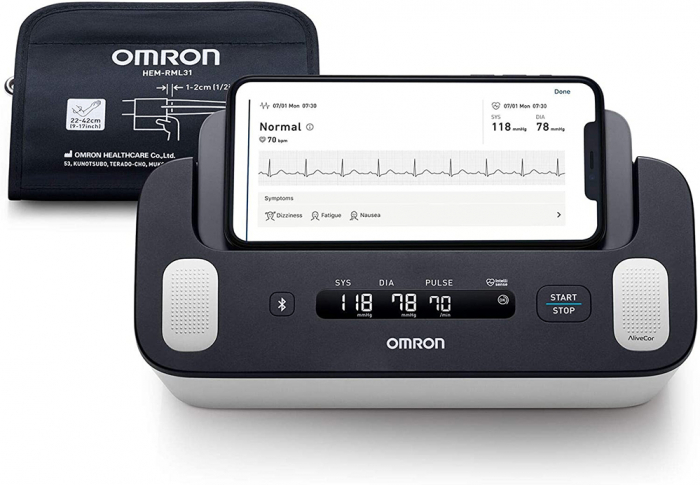 Omron Complete - Tensiometru automat pentru brat + ECG, validat clinic, functie AFIB, fabricat in Japonia [12]