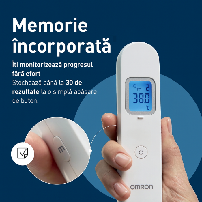OMRON Gentle Temp 730 - Termometru de frunte cu infraroșu, fără contact, pentru nou-născuți, copii și adulți, măsurare rapidă în 1 secundă, rezistent la apa, silentios [11]