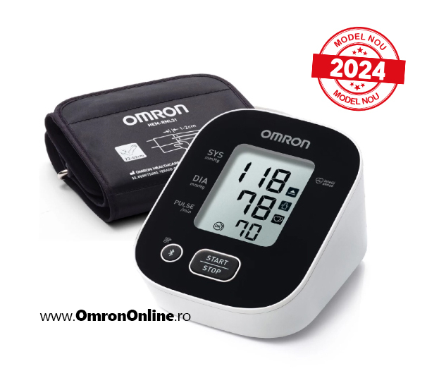 Omron M2 Intelli IT+, Tensiometru de brat, validat clinic, transfer date Bluetooth in aplicatia Omron Connect, manseta mare 22-42 cm [2]