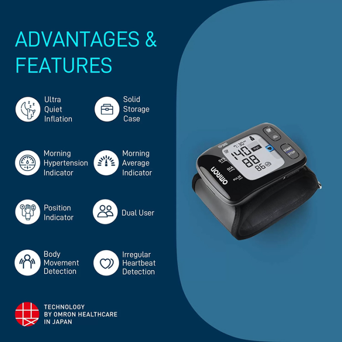 OMRON RS7 Intelli IT - Tensiometru de incheietura, silentios, transfer date Bluetooth, validat clinic [5]