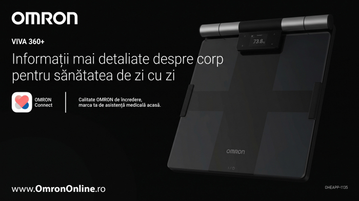 Omron Viva360+ , Cantar digital pentru compozitia corporala cu analiza pe segmente [9]